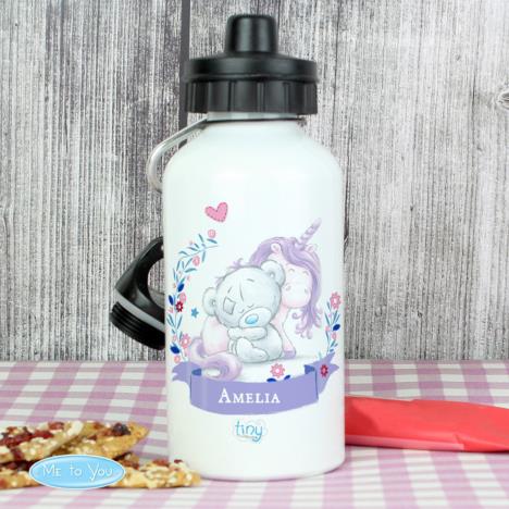 Personalised Tiny Tatty Teddy Unicorn Aluminium Bottle Extra Image 1